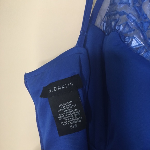 B. DARLIN Blue Homecoming Dress - Picture 7 of 8